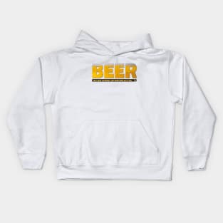 Beer will save the world Kids Hoodie